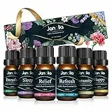 Janolia ätherisches Öle Set, Upgrade-Paket,Reines Natürliche Duftöle Set für Diffuser Entspannung Schlaf verbessern