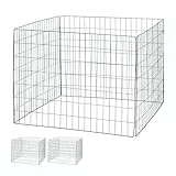 Relaxdays Komposter Metall, 3er Set, Biokomposter Garten, großer Laubkomposter, 560 Liter, Steckkomposter, dunkelgrün