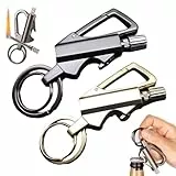 3-in-1Ewiges Streichholz Feuerzeug,mit Multitool Schlüsselanhänger Flaschenöffner,Tragbares Wiederverwendbares multifunktionsmatch,Wasserdichtes Streichholz Feuer Anlasser im Freien Notfall (A+B)