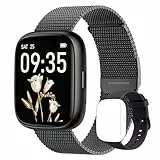 TOOBUR Smartwatch Damen Herren ohne App und Handy mit schrittzähler, 1.83' Fitness Tracker mit Herzfrequenzüberwachung,IP68 Wasserdicht, Fitnessuhr mit Schlaftracker, Metallband iOS Android kompatibel
