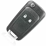 Schlüsselgehäuse 2-Tasten Ersatz Kompatibel Gehäuse der Fernbedienung Typ Messer für Opel Insignia Buick Movano Mokka Adam Chevrolet Cruze, Gehäuse für Autoschlüssel
