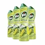Viss Allzweckreiniger Outdoor Reinigungsmilch Reinigungsmittel für Hartplastik, Spielgeräte und Gartenmöbel für 100% Schmutzentfernung 450 ml 4 Stück