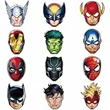 Superhero Maske,12 Stück Cosplay Masken,Kinder Party Masken,Cosplay Thema Geburtstage,Erwachsene für Maskerade,Tiermasken für Kinder für Mädchen Junge Geburtstage Karneval Maskerade Rollenspiel