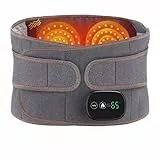 HealthsonthermaPro Massagegürtel mit Wärmefunktion – 3 Heiz- & Vibrationsstufen – Rücken, Nacken, Schultern – Elektrisches Massagegerät zur Muskelentspannung – Verstellb