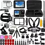 YAVOCOS 65-in-1 Zubehör Set für GoPro Hero 13 Black, Wasserdichtes Gehäuse, Silikon Schutzhülle, Selfie Stick, Filter & mehr