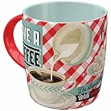 Nostalgic-Art Retro Kaffee-Becher, 330 ml, Have A Coffee – Geschenk-Idee für Kaffee-Fans, Keramik-Tasse, Vintage Design
