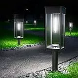 BITPOTT Solarlampen für Außen Garten, 4 Stück Solarleuchten Garten Aussen IP65 Wasserdicht, Extrem Helle LED Gartenleuchten Solar Wetterfest für Terrasse