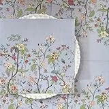 Bikasun 60 Wildblume Servietten, Vintage Blumen Einwegservietten Papierservietten Partyservietten für Partys, Hochzeit, Geburtstage, Tischdeko 33x33cm, Catering und Alltagsgebrauch