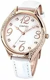 Comtex Modische Damen-Armbanduhr Analog Quarz Weiß Zifferblatt Armbanduhr…