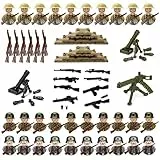 Taechalingo Waffen Militär Set für Figuren,Mini Soldaten Figuren Spielzeug,Ww2 Military Kit für Kinder Geschenke,Chinesische Armee Waffen Spielzeug Se,Toy Soldiers Ww2 für Kinder Geschenke