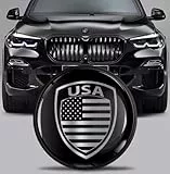 SkinoEu Tuning Emblem für Fronthaube und Kofferraum 82 mm Kompatibel mit BMW Emblem 51767288752 USA Amerika Flagge EX 4