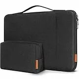 DOMISO Laptoptasche 17 Zoll Hülle Stoßfest Wasserdicht Laptop Sleeve PC Case Notebook Schutztasche für 17.3' HP Pavilion 17 Envy 17/Dell Inspiron 17/Lenovo IdeaPad/LG Gram/ASUS/MSI,Schwarz