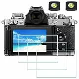 ULBTER Displayschutzfolie Schutzfolie für Nikon Z fc Zfc Kamera & Blitzschuh-Abdeckung 9H Härte LCD Gehärtetes Glas Kratzfest Anti-Fingerabdruck Anti-Staub Blasenfrei, 3 Stück