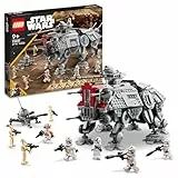 LEGO Star Wars 75337 at-TE Walker Spielzeug mit 3 Mini-Figuren aus dem 212. Klon-Trupp, Zwergspinne und Battle Droid Figuren – Geschenk für Jungs ab 9 Jahren und Fans von Die Rache der Sith