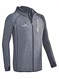 Black Crevice Herren Microfleece Second Layer mit Kapuze, grey/anthracite, L