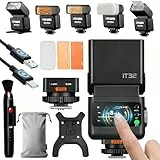 Godox iT32 TTL Mini Kamera Blitz mit X5-S Auslöser für Sony, 2.4G HSS 1/8000s Blitzgerät, Kompatibel mit Sony ZV-E10 a7IV a9III a6400 a6700 a7III a7CII a6000 a7C a6100 a7SIII ZV-E10 II a6500 RX10