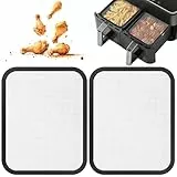 Edelstahl Spritzschutz für Cosori Airfryer 8,5L / Dual Blaze TwinFry 10L, 2 Stück Spritzschutz für Heißluftfritteuse Zubehör, Airfryer Zubehör für Cosori CAF-R901-AEU 8,5L