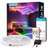 DAYBETTER RGB-Smart-IC-LED-Lichtstreifen, LED-Lichter für Schlafzimmer, DIY, mehrere Farben auf einer Zeile, App-Steuerung, Farbwechsel-Streifen, Beleuchtung, Musik-Synchronisation, Heimdekoration, 5