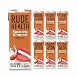 Rude Health 6 x 1 Liter Bio-Getränk mit gerösteten Mandeln, milchfrei, 100% natürliches Getränk, ohne Zuckerzusatz, gesunde und vegane Milch, laktosefreie Milch, recycelbare Verpackung
