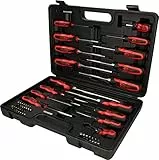 KS Tools 159.0100 ERGOTORQUEplus Schraubendreher- und Bit-Satz, 39-teilig