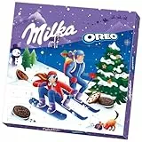 Milka & OREO Adventskalender – Weihnachtskalender mit Schokolade und OREO Keksen – 284g