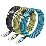 iPhone Ladekabel, Lightning Kabel [3Pack 2M] Ladekabel iPhone kabel Schnellladekabel MFi Zertifiziert USB auf Lightning Kabel für iPhone 14 13 12 11 Pro Max Mini XS XR X 8 7 6 6s Plus 5 SE, iPad