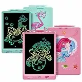 DYNASONIC (Pack 2 DYNA-PM) Farb-LCD-Schreibtablett, 10 Zoll für Kinder, Magnettafel zum Zeichnen, Lernspielzeug, Geschenk für Kinder, Whiteboard