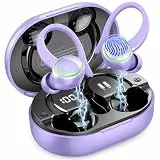 Kuizil 2026 Wireless Earbuds, Bluetooth 5.4 Kopfhörer mit 4 ENC Noise Canceling Mikrofon, 50H Spielzeit, Stereo Wireless Ohrhörer mit LED-Anzeige, Ohrbügel, IP7 Wasserdicht für Sport
