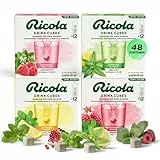 waterdrop® x Ricola – 48 Waterdrop Würfel mit Alpenkräutern & Früchten - Himbeere Melisse, Zitrone Minze, Granatapfel Minze & Zitrone Verbene – Wassergeschmack ohne Zucker mit Vitaminen C, B3, B12