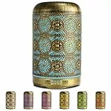 SALKING Aroma Diffuser, 260ml Metall Aromatherapie Diffusor für ätherische Öle, Raumbefeuchter Elektrisch Duftlampe, 7 Farbe Licht Vintage Diffusor für Zuhause Büro Oder Yoga MEHRWEG