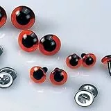 EFCO Sicherheitsaugen, Kunststoff, 2-teilig, plastik, braun/schwarz, 12 mm, 2-Piece