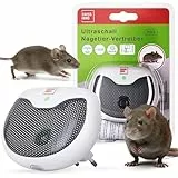 SWISSINNO Mini Ultraschall-Nagerabwehr 15 m² - Elektronischer Mäuse- & Rattenvertreiber für Innenräume - Ultraschall-Abwehr gegen Nagetiere & Marder - Einfacher Betrieb über Steckdose