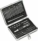 kwb Power Bit-Box 92-tlg – inkl. Bits, Bithalter mit Dauermagnet, langer Bithalter Sechskant-Schaft und Ratschen-Handgriff in stabilem Metallkoffer