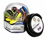 Swordfish 40179 Softgrip-Anspitzer mit Sicherheitsschraube in Glas mit 36 Anspitzern für 8 mm Bleistifte