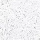 HMJIA Füllmaterial Geschenk 200g Geschreddertes Papier Für füllmaterial Geschenkbox für Party Verpackungsmaterial Füllmaterial für Geschenkbox Dekorations (Weiss)