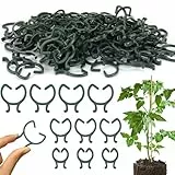 Hysagtek 200 Stück Pflanzen Clips, Pflanzenklammern Klein, 3 Größen Pflanzenclips Rankhilfen Wiederverwendbar, Pflanzenclips Tomaten Gartenklammern für Unterstützen Pflanzen Gemüse Obst