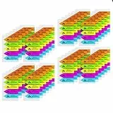 KIFZM 3600 Bitte hier unterschreiben Aufkleber, Pfeil-Etiketten Aufkleber selbstklebend Sign Here Tabs Sign Here Index Fahnen für Dokumente Notizbücher Verträge, Bücher oder Akten (3600 PCS,48 Sets)