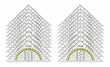 Westcott E-10130 00-I Geometriedreieck Kunststoff, 14 cm, 20 Stück, transparent
