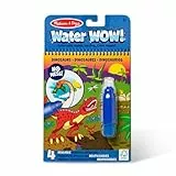 Melissa & Doug - Wassereinfärbungsbrett – Dinosaurier, Dinosaurier malen mit Wasser Malbuch, Wassermalbuch ab 3 4 5 6 Jahre, Magic Water Colouring Book, Wasserzauber Malbuch, Malbücher für