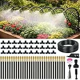 Bewässerungssystem für Garten, 360° Flexibles Micro Drip System für Gartenbewässerung, 30M Tropfschlauch Bewässerung für Balkon Sprühnebel Terrasse Bauernhof Rasenbewässerung