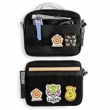 TACTICAL_GEEK Storage A3 EDC Pouch Molle Tasche Pocket Organizer Zusatz-Tasche für Weste, Rucksack, 500D Tac Pouch für EDC Tools Werkzeug mit Patch-Fläche, Schwarz