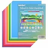 40 Blatt gemischter Karton in 10 Farben, 21,6 x 27,9 cm, doppelseitiger Einband, 29,5 kg, Druckerpapier, perfekt für Scrapbooking, Handwerk, Visitenkarten, 180 g/m², UAP25MX140