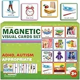 QUOKKA 95 Belohnungstabelle für Kinder – Visueller Verhaltensplan für Autistische Kinder – Magnetische ADHS-Tools – Routine-Autismus-Lernmaterialien - Englische Version