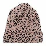 Fenical Frau Strickmütze Mütze Tier Leopard Uhr Winter Warme