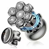 MAXGROOM 7D Glatzen Rasierer Herren, 1400mAh Akku Kopfrasierer Glatze mit Magnetische Schwebende Schneideinheit, Ergonomisch Griff IPX6 Wasserdicht Kopf Rasierer Herren, Typc-C 0 mm Glatzenrasierer