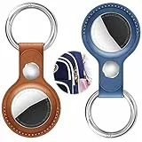 EANLOLY Anhänger Leder Schlüsselanhänger, Hülle,Einsetzbar für zubehör,Key Finder,GPS Tracker Schutzhülle,Schützt Kratzern und positioniert es präzise