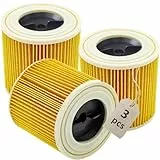 AVAENZO 3 Stück Patronenfilter KFI 3310 2.863-303.0 für Kärcher WD2 Plus, WD3, WD3S, WD3S V, SE 4001, SE 4002 Nass-/Trockensauger, Ersatz 6.414-552.0