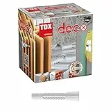 TOX Allzweckdübel mit Kragen Deco 6 x 41 mm, Dübel für fast alle Baustoffe, 100 Stück, 016100031