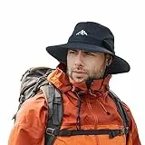 Comhats Wasserdichter Bucket Hat für kleine Köpfe, Outdoor-Hut zum Wandern, Golfen, Safari, Angeln, Wandern - Regenhüte - UPF 50+ Sonnenhut verstellbar, faltbar, Winddicht M Marineblau