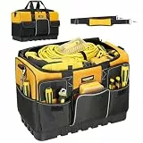 WINHUNT Werkzeugtasche, 18-Zoll-Werkzeug-Organisatoren, 600 Denier große Werkzeugtasche für Heimwerker & Ausrüstung Lagerung, gelb und schwarz (46cm/18inch)